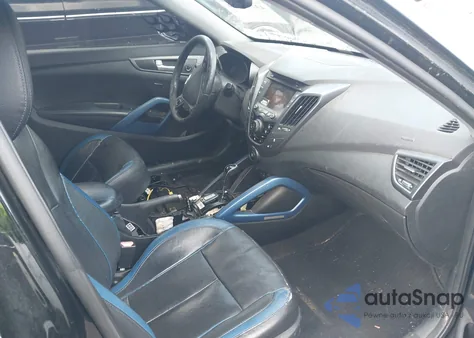 2013 Hyundai Veloster Turbo W/Blue из США, поврежденный, VIN KMHTC6AE8DU100956